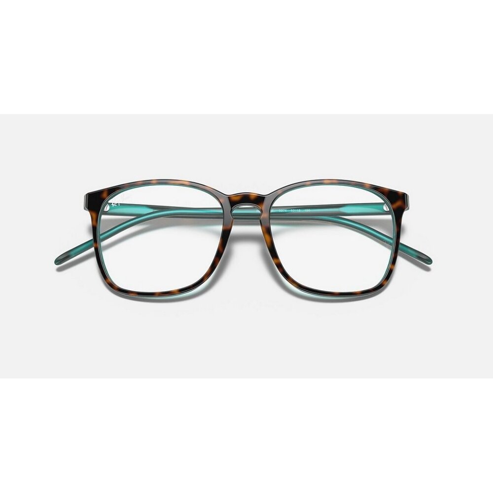 RAYBAN Eyeglasses RX5387F-5974 Havana On Transparent Green 54-18-150 - Picture 4 of 4